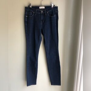 Madewell Skinny Skinny Jeans Dark Wash Stretch Mid Rise Size: 27X32